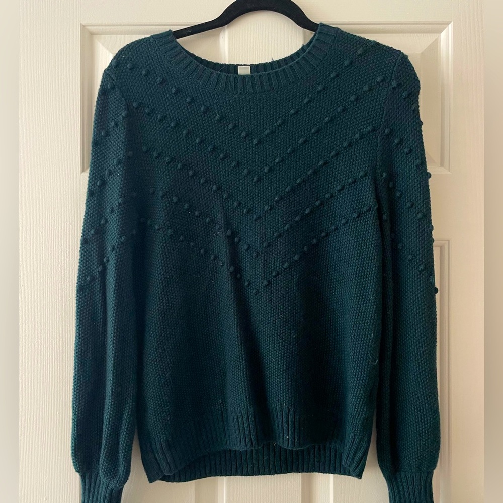 Amour Vert Forest Green Sweater - Small